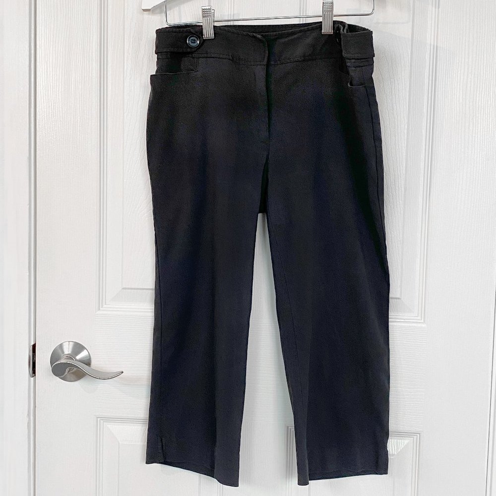 Basic Black Cropped Pants by “First Option”